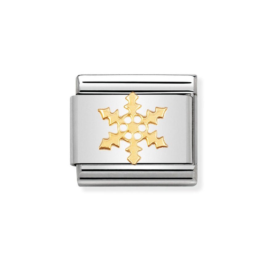 Nomination Classic Gold Snowflake Charm - MococoNomination030109/148033497036926Charms and Links