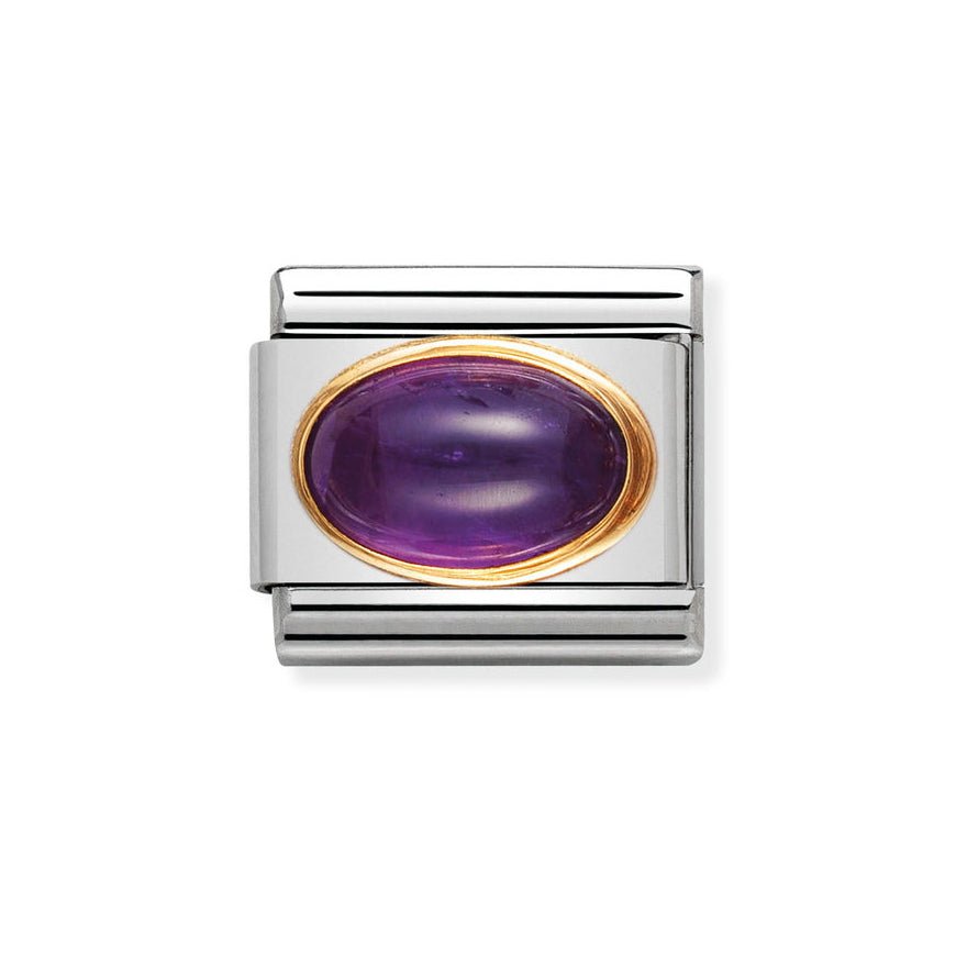 Nomination Classic Oval February Amethyst Birthstone Charm - MococoNomination030504/028033497020147Charms and Links