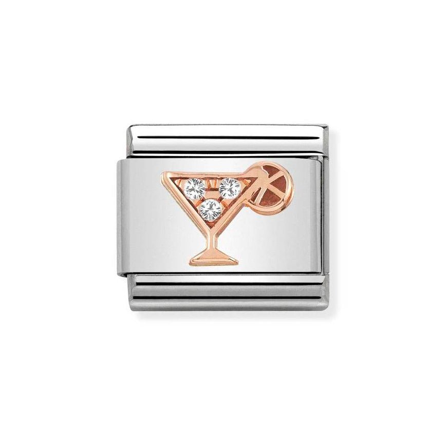Nomination Classic Rose Gold CZ Cocktail Charm - MococoNomination430305/288033497485106Charms and Links