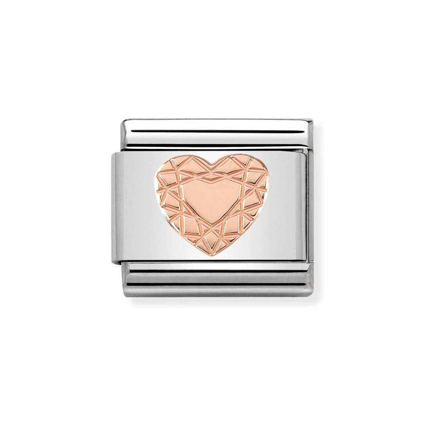 Nomination Classic Rose Gold Diamond Heart Shape Charm - MococoNomination430104/198033497388773Charms and Links