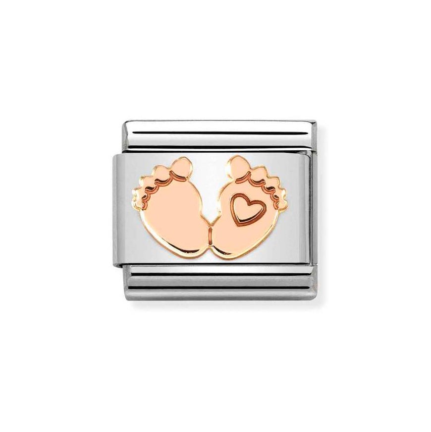 Nomination Classic Rose Gold Feet With Heart Charm - MococoNomination430104/328033497504739Charms and Links