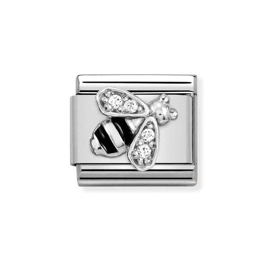 Nomination Classic Silver Bumblebee and CZ Charm - MococoNomination330321/028033497496645Charms and Links