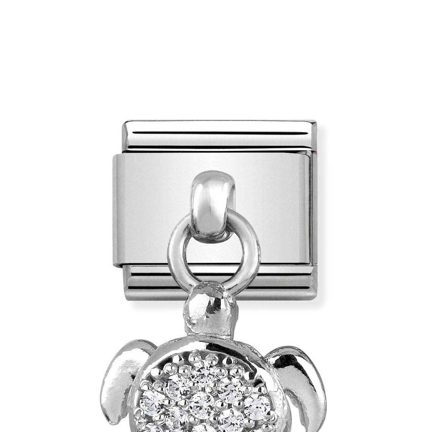 Nomination Classic Silver CZ Sea Turtle Pendant Charm - MococoNomination331800/248033497399830Charms and Links