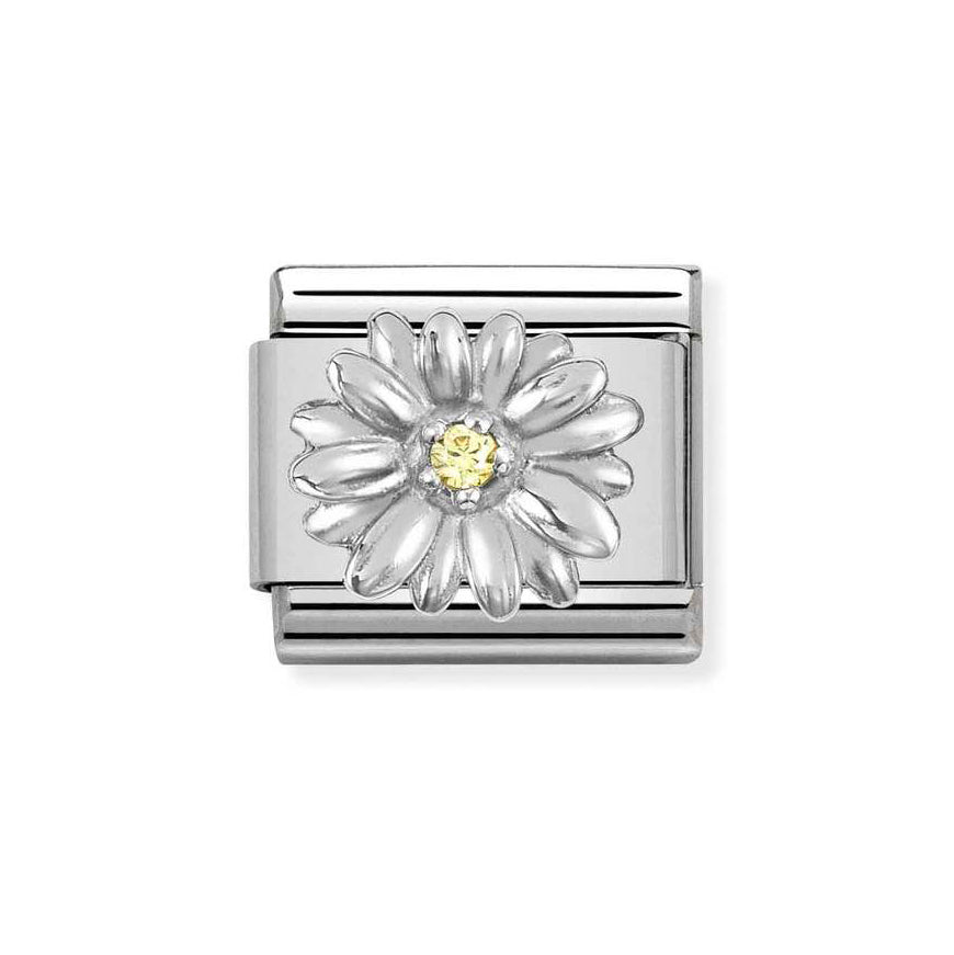 Nomination Classic Silver Daisy Flower Charm - MococoNomination330311/138033497496621Charms and Links