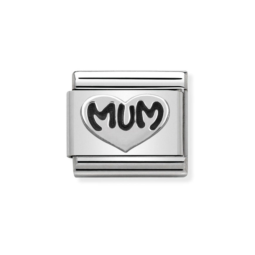 Nomination Classic Silver Heart Mum Charm – Mococo