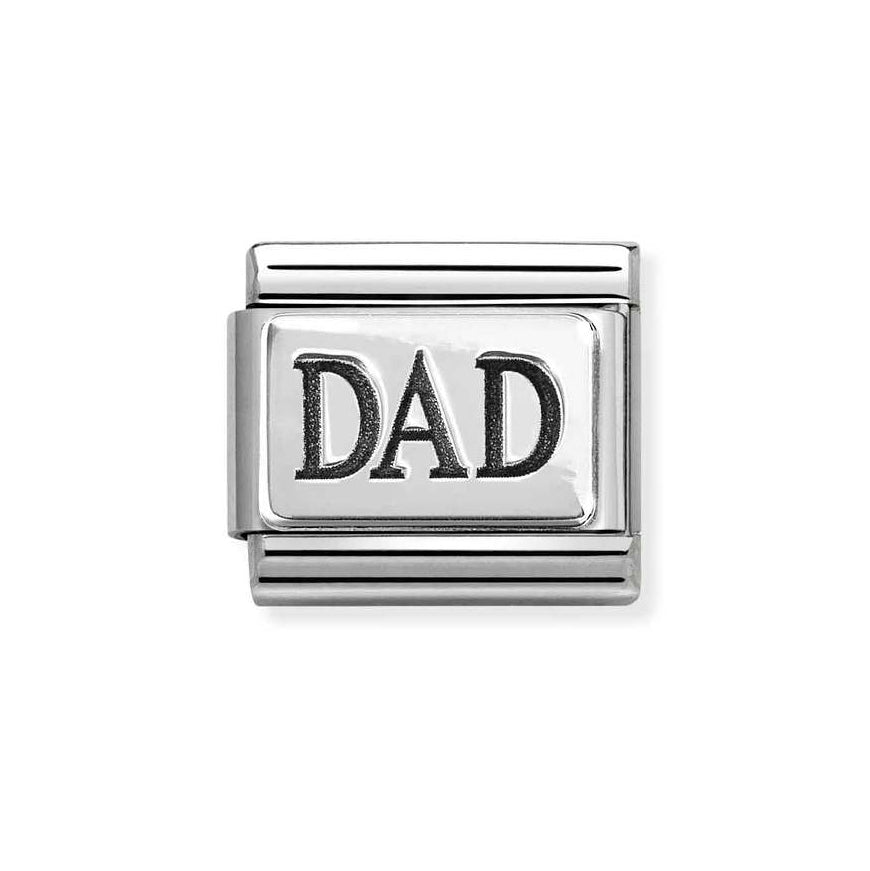 Nomination Classic Silver Oxidized Dad Charm - MococoNomination330102/638033497537720Charms and Links