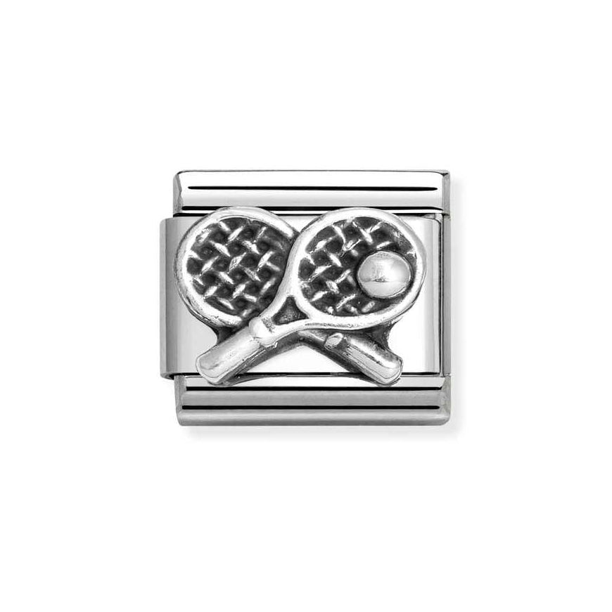 Nomination Classic Silver Tennis Rackets Charm - MococoNomination330101/688033497537621Charms and Links