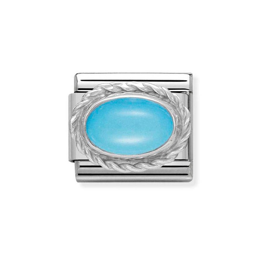 Nomination Classic Silver & Turquoise December Birthstone Charm - MococoNomination330503/068033497483201Charms and Links