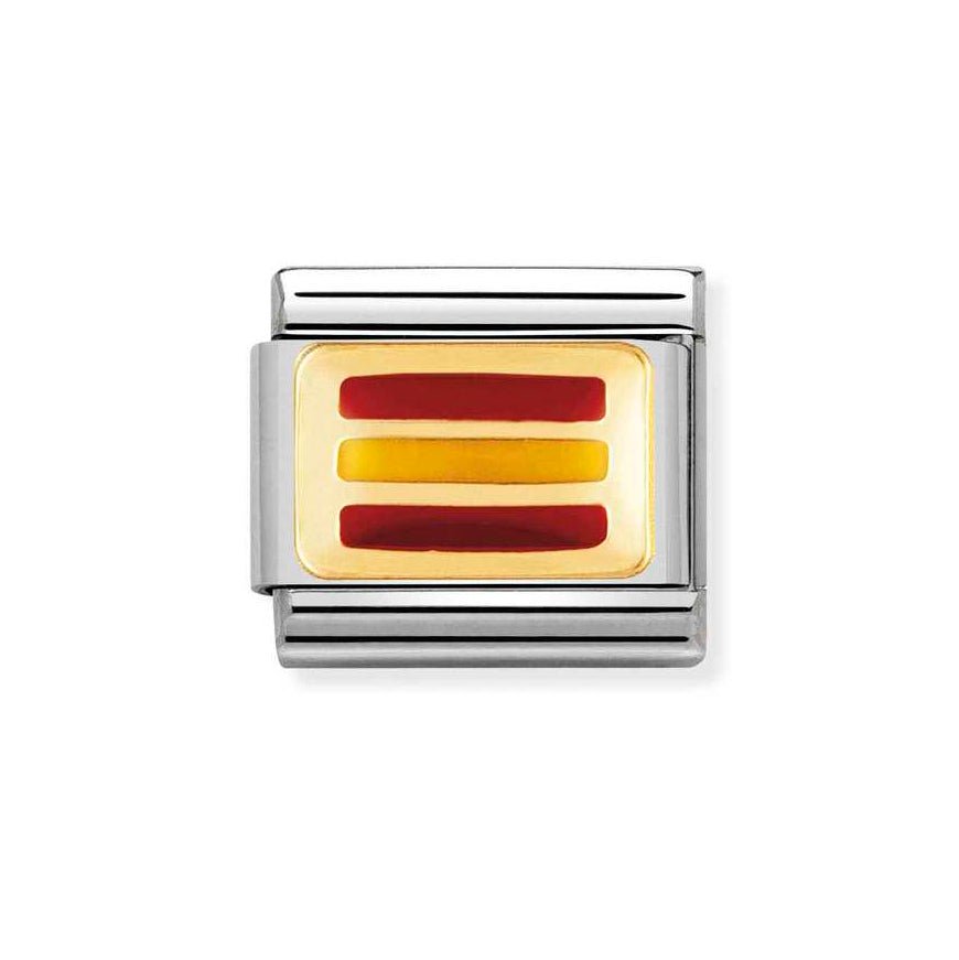 Nomination Classic Spain Flag Charm - MococoNomination030234/188033497041036Charms and Links