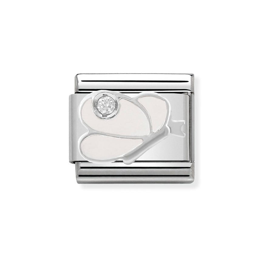 Nomination Classic White Enamel Butterfly Charm - MococoNomination330305/088033497274526Charms and Links