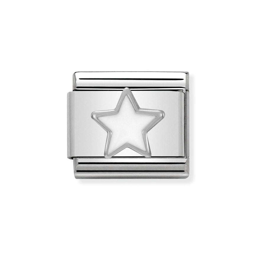 Nomination Classic White Star Charm - MococoNomination330202/048033497331960Charms and Links