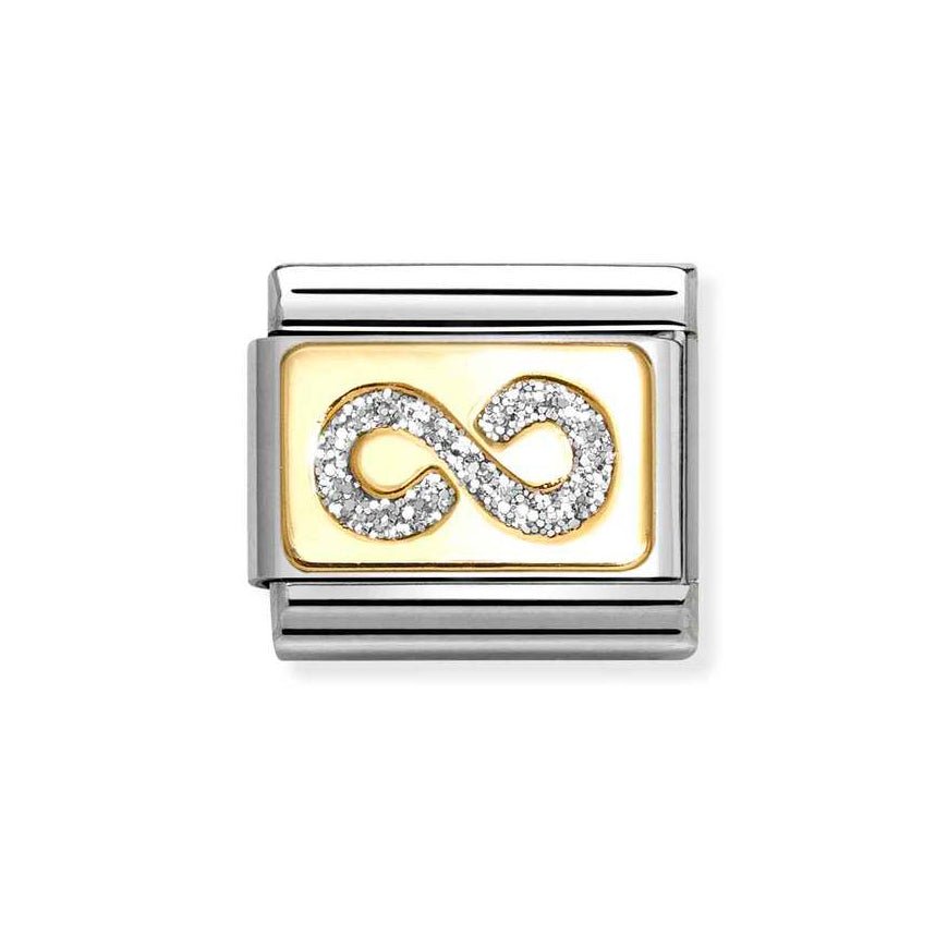 Nomination Gold classic Glitter Cubic Zirconia Infinity Charm - MococoNomination030224/068033497536945Charms and Links