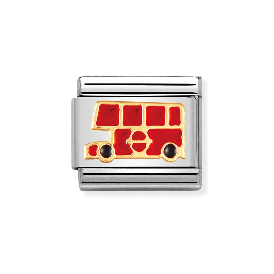 Nomination Gold Classic Red London Bus Charm - MococoNomination030210/198033497065421Charms and Links