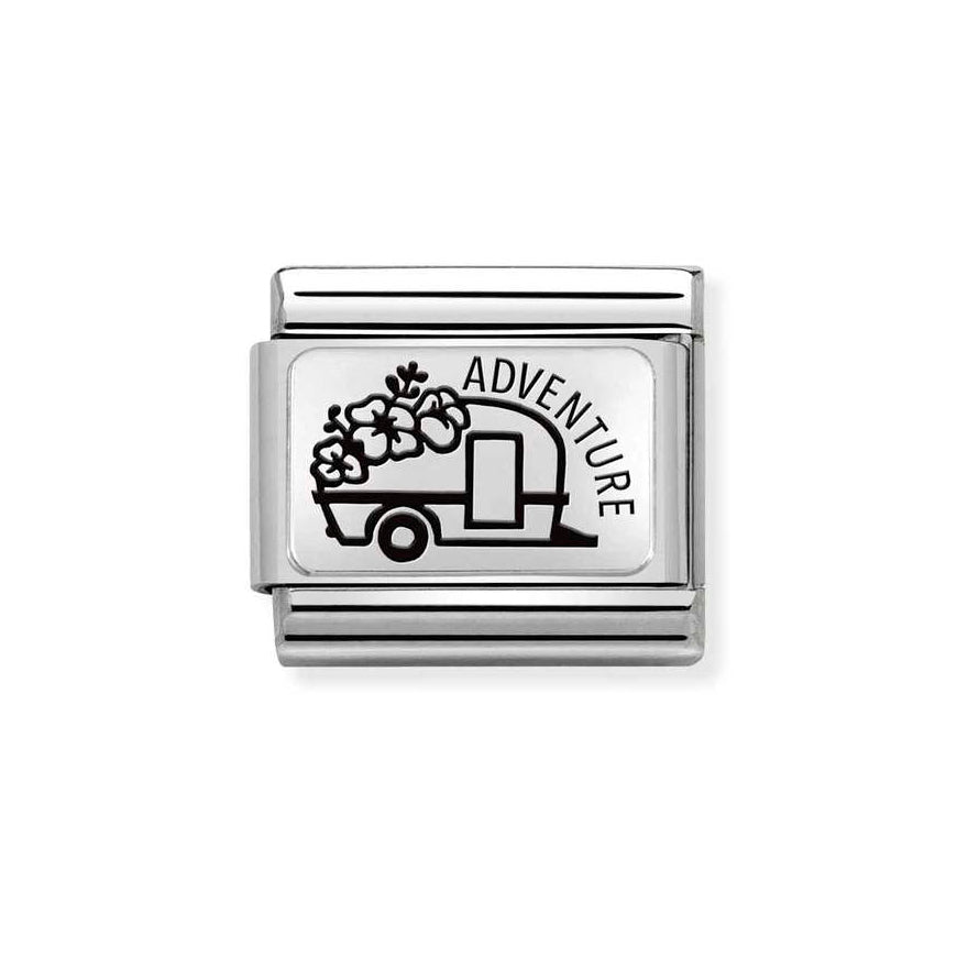 Nomination Silver Caravan Flower Adventure Charm - MococoNomination330111/258033497510594Charms and Links