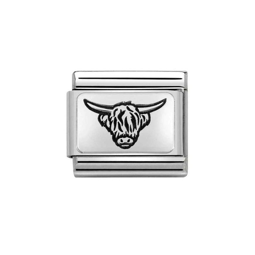 Nomination Silver Classic Highland Cattle Charm - MococoNomination330111/358033497513281Charms and Links