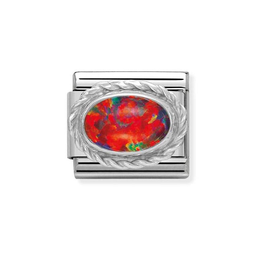Nomination Silver Classic Red Opal Stone Charm - MococoNomination330503/088033497483225Charms and Links
