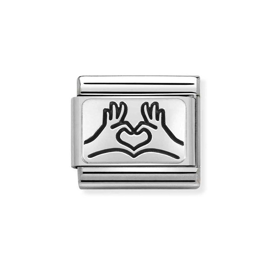 Nomination Silver Hands To Hearts Charm - MococoNomination330109/588033497504852Charms and Links