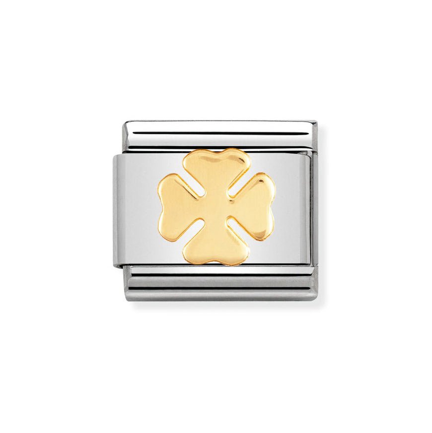 Nomination Two Tone Classic Good Luck Clover Charm - MococoNomination030115/068033497064165Charms and Links