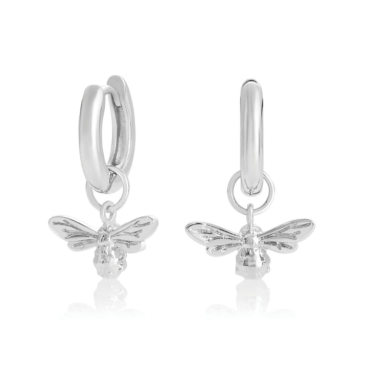Olivia Burton Silver Lucky Bee Huggie Earrings - MococoOlivia BurtonOBJAME32N9010731120012Earrings