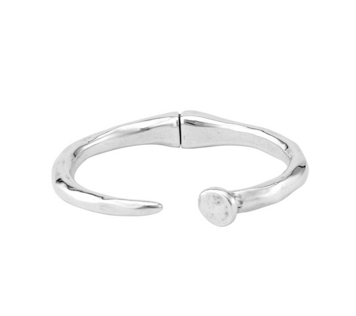 UNOde50 Silver Tone Nail Bracelet