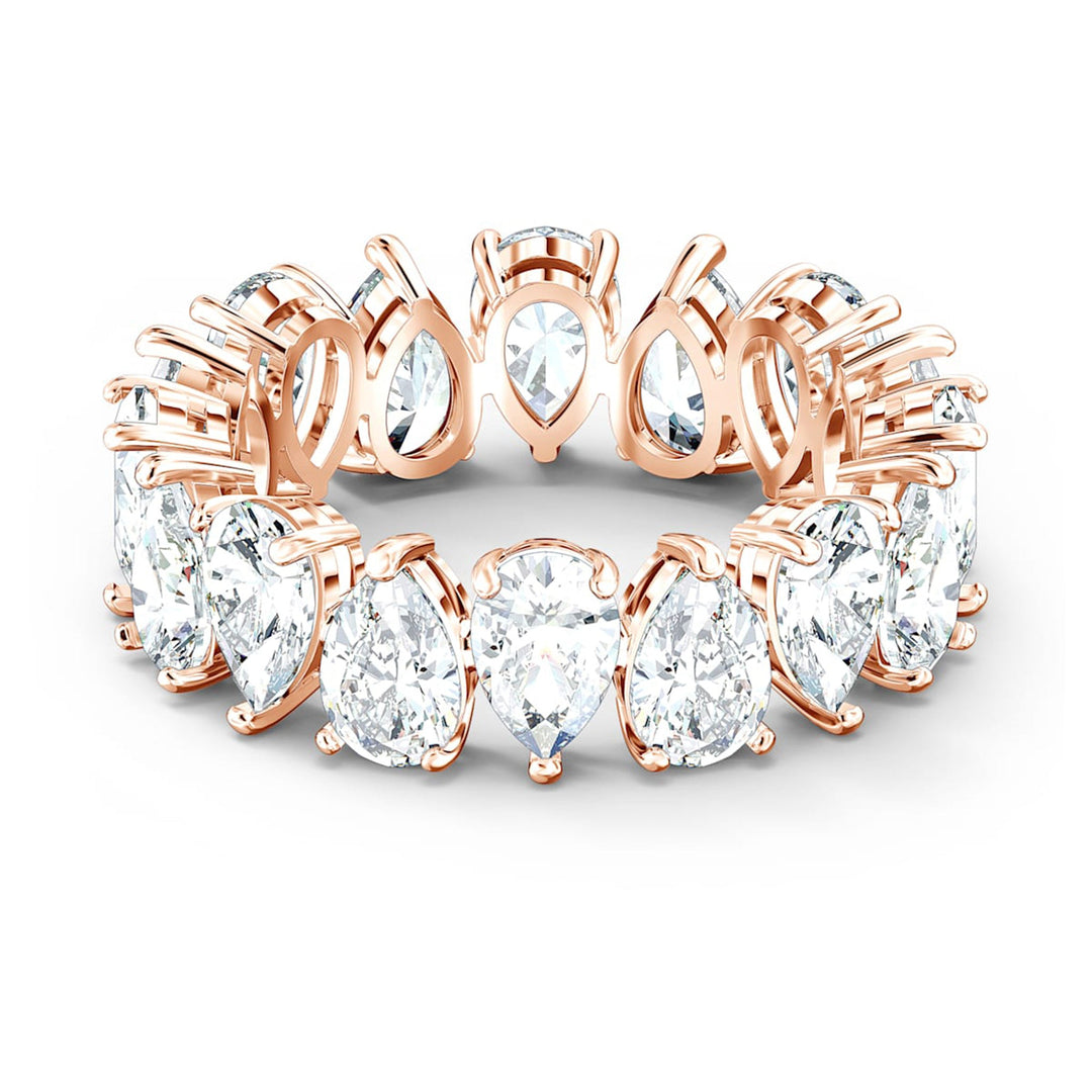 Swarovski Rose Gold Matrix Vittore Pear Cut Ring - MococoSwarovski55854259009655854250Rings