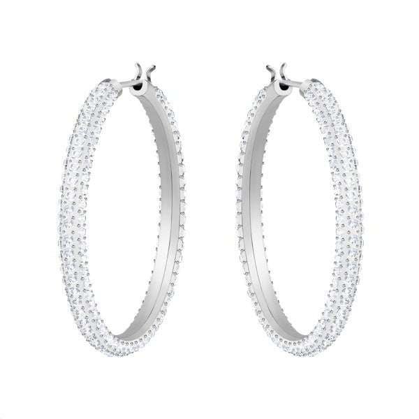 Swarovski Silver Dextera Large Hoop Earrings - MococoSwarovski53894329009653894326Earrings