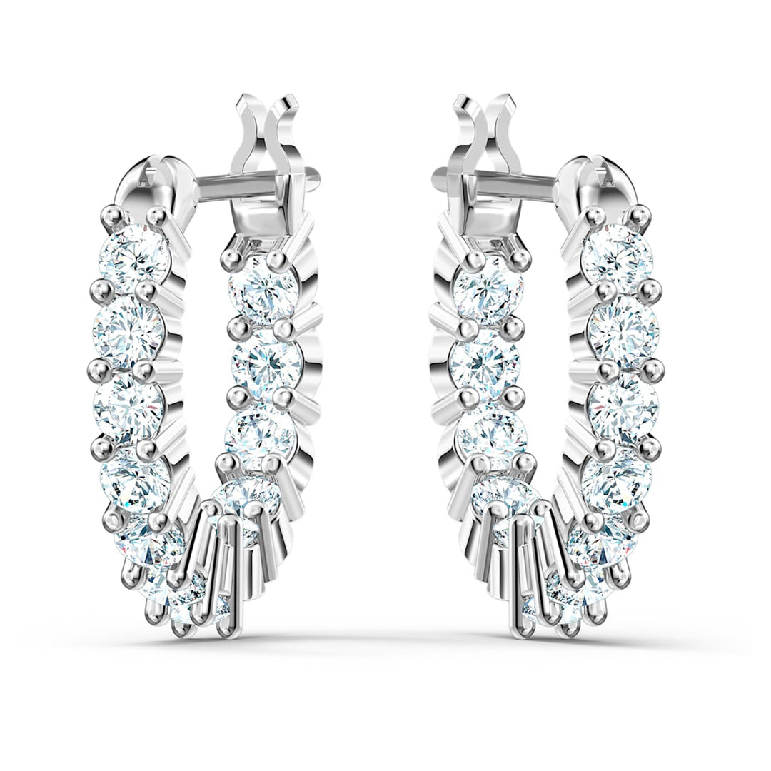 Swarovski Silver Matrix Vittore Mini Hoop Earrings - MococoSwarovski55621269009655621265Earrings