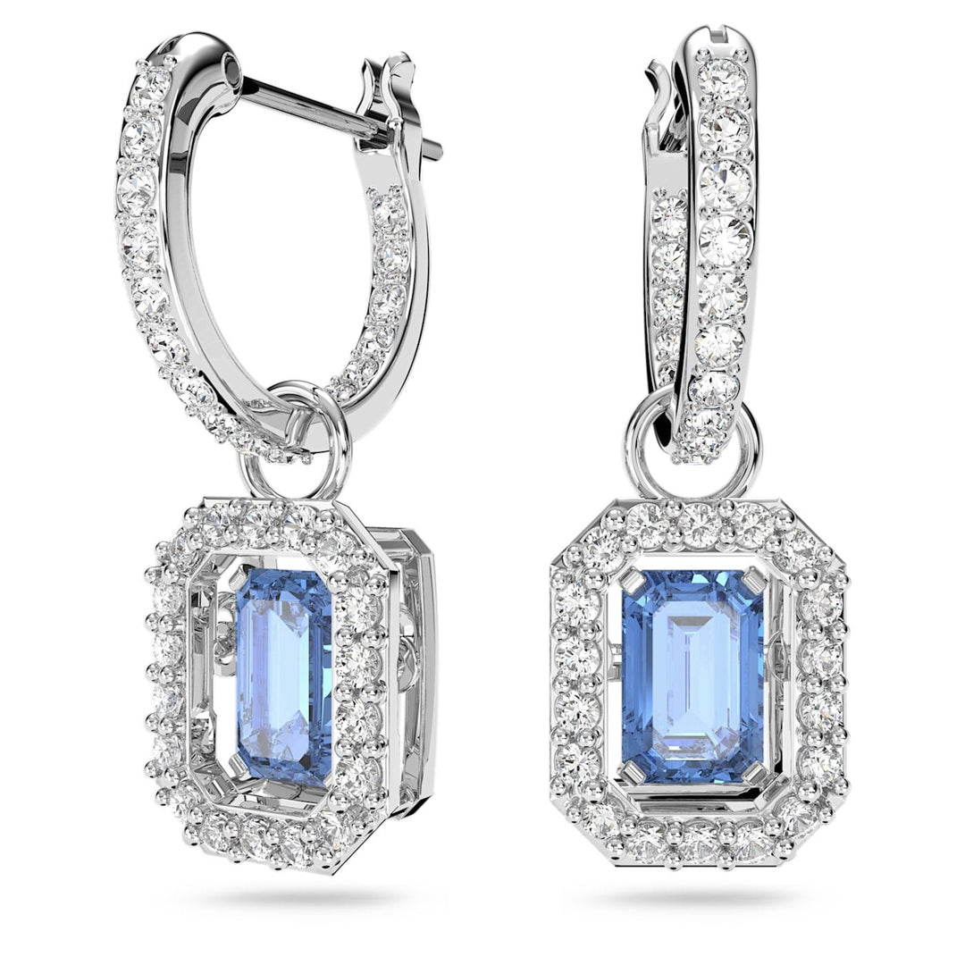 Swarovski Silver Una Octagon Cut Blue Earrings - MococoSwarovski56195009009656195000Necklaces