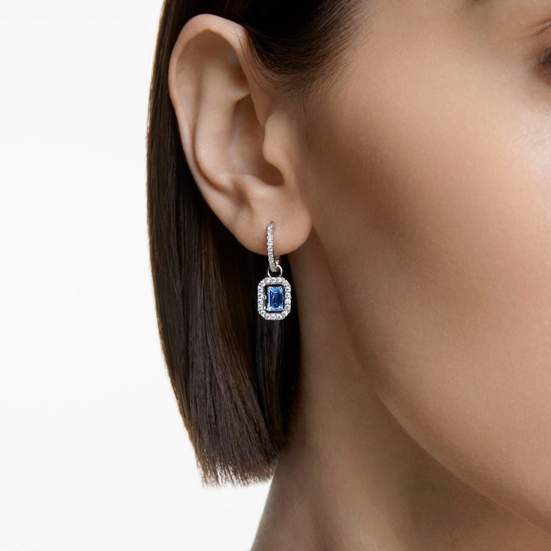 Swarovski Silver Una Octagon Cut Blue Earrings - MococoSwarovski56195009009656195000Necklaces