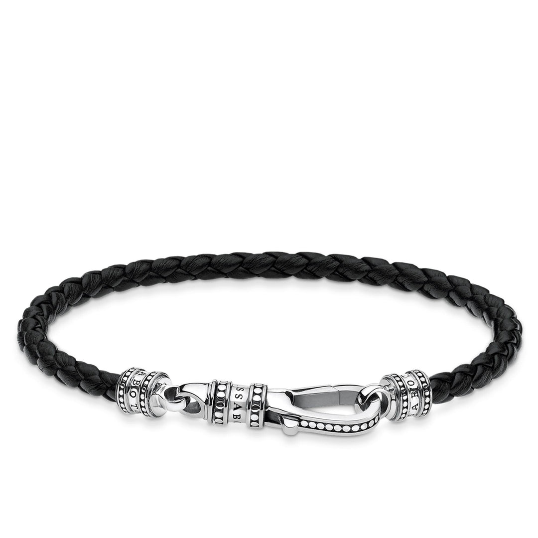Thomas Sabo Black Leather Lobster Clasp Bracelet - MococoThomas SaboA1931 - 682 - 11 - L194051245449945Bracelets
