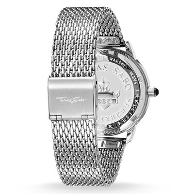Thomas Sabo Ladies Silver Mesh Glam Spirit Watch - MococoThomas SaboWA0248 - 201 - 201 - 33 mm4051245219739Watches and Accessories