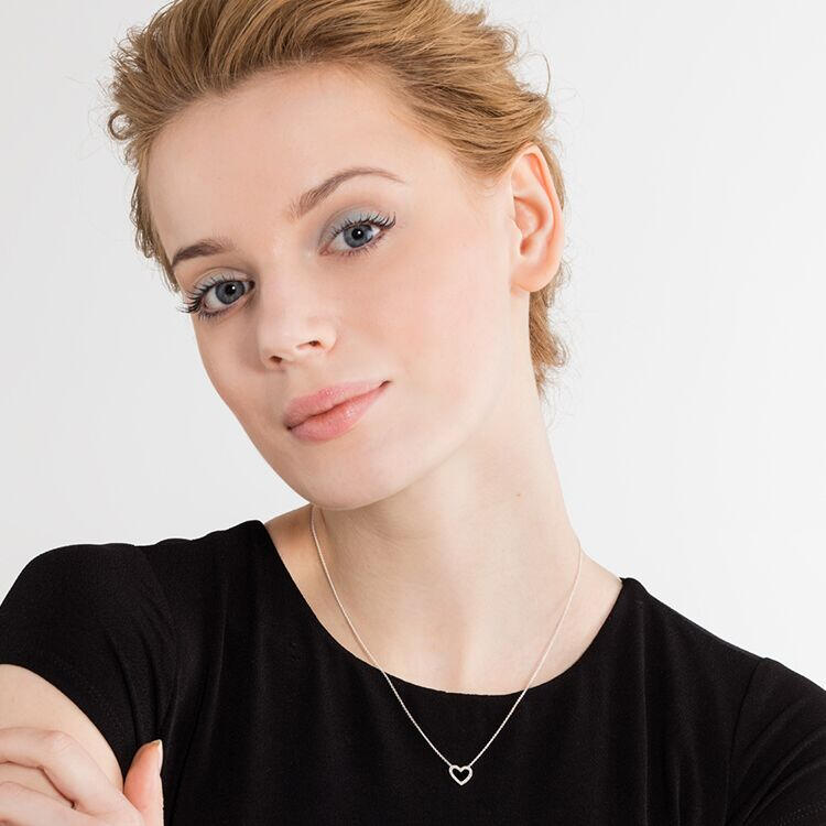 Thomas Sabo Open Heart CZ Necklace - MococoThomas SaboKE1554 - 051 - 14 - L45v4051245268249Necklaces