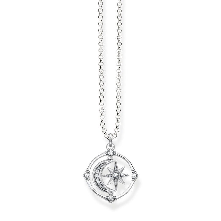 Thomas Sabo Silver CZ Moon Star Spinning Necklace - MococoThomas SaboKE1985 - 643 - 14 - L50V4051245484618Necklaces