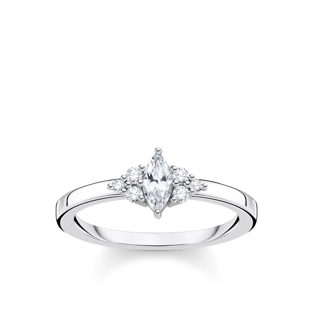 Thomas Sabo Vintage White Stone Silver Ring - MococoThomas SaboTR2325 - 051 - 14 - 524051245490121Rings