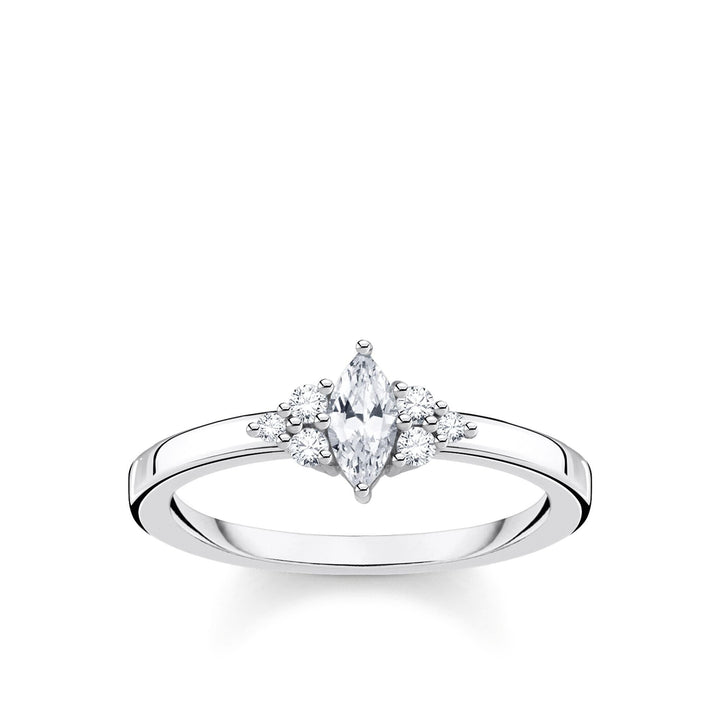 Thomas Sabo Vintage White Stone Silver Ring - MococoThomas SaboTR2325 - 051 - 14 - 524051245490121Rings