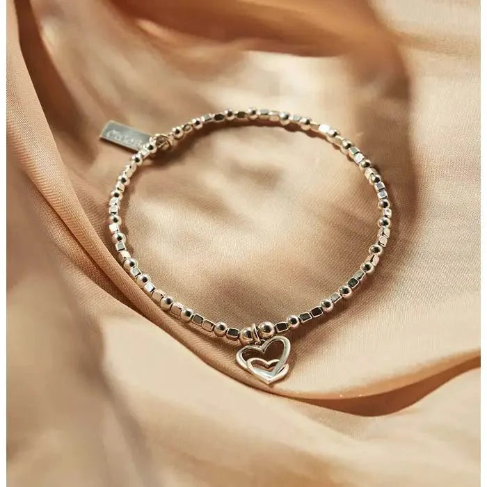 ChloBo Silver Interlocking Love Heart Bracelet - MococoChloBoSBCFB5725060441658821Bracelets