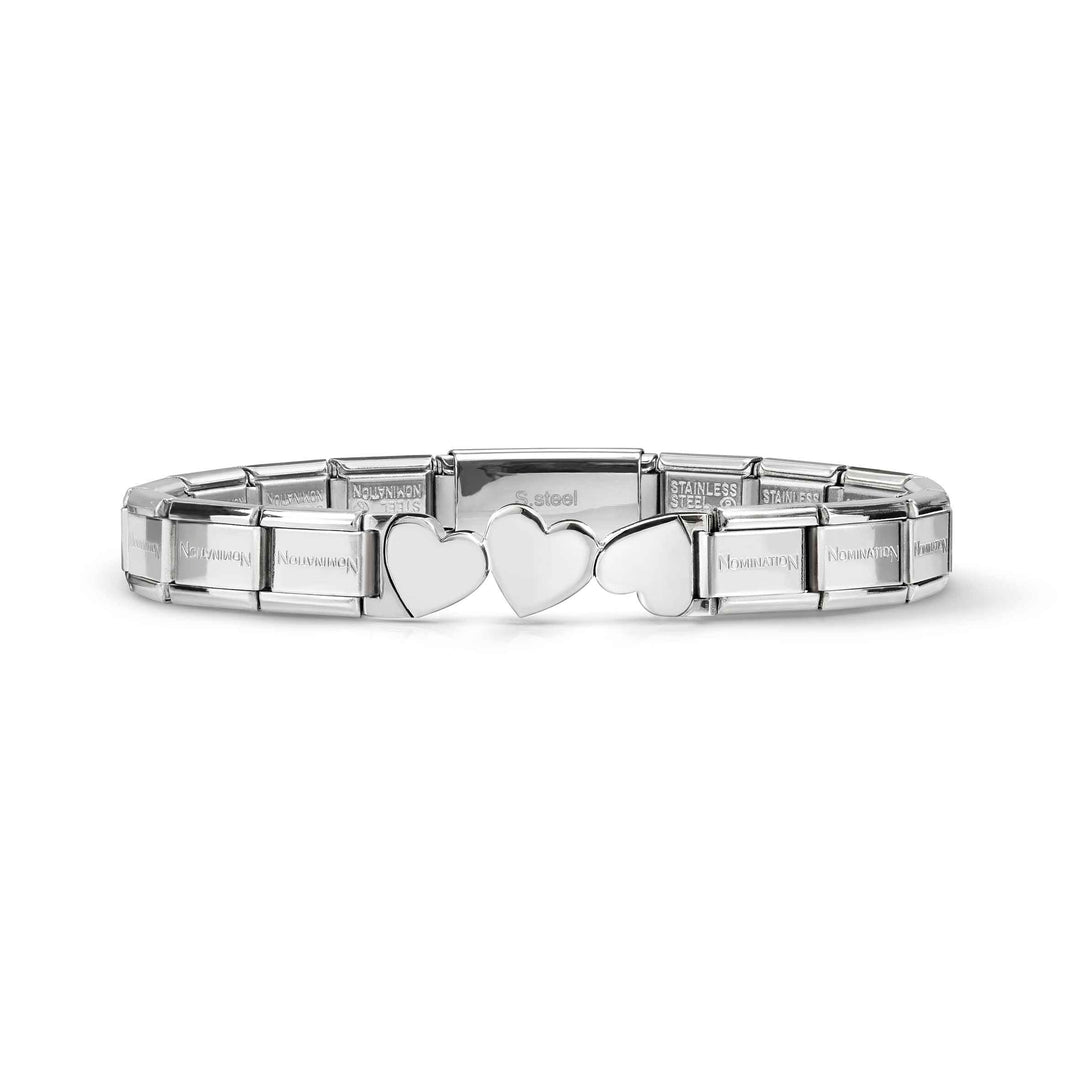 Nomination Silver 3 Hearts Trendsetter Bracelet