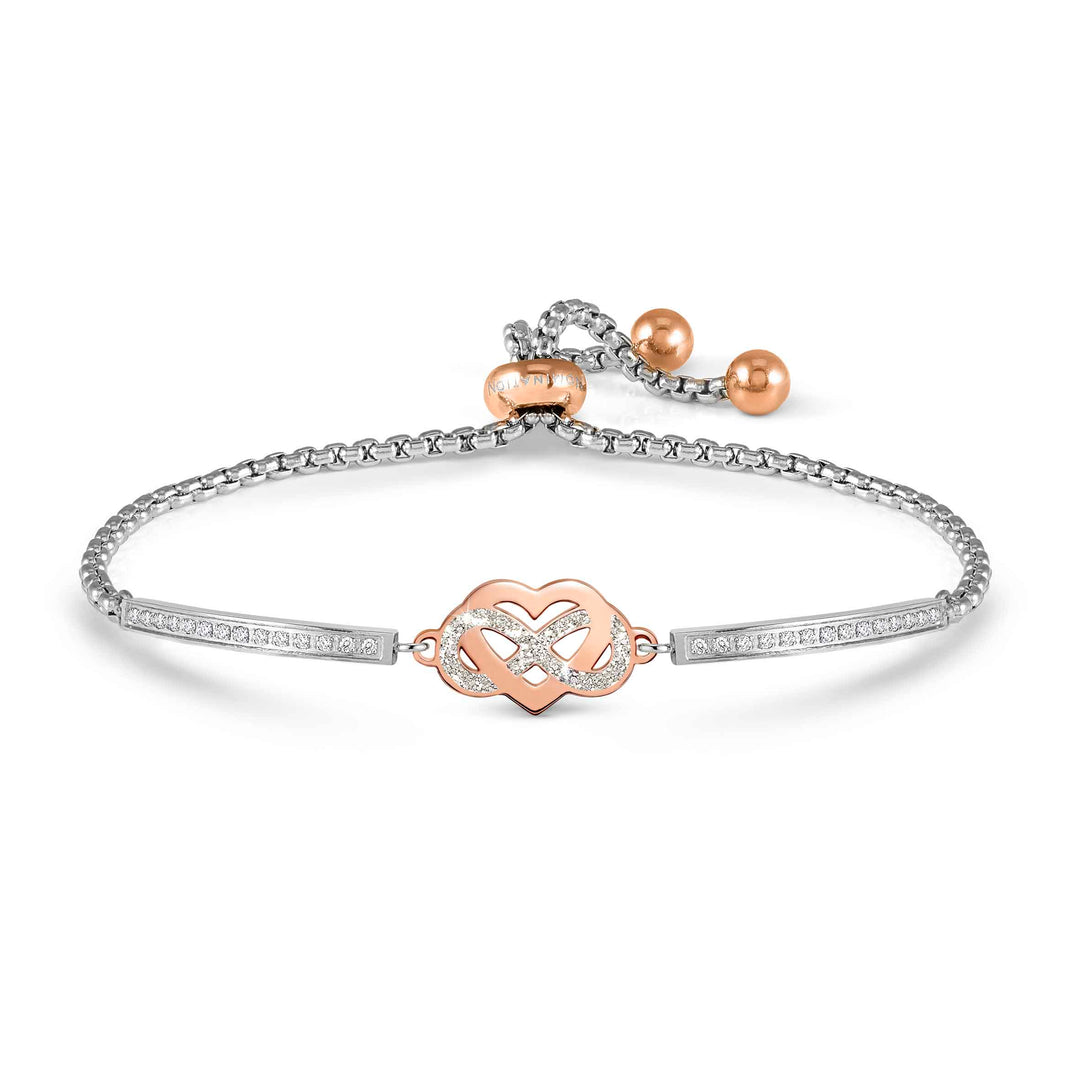 Nomination Rose Gold Infinity Heart Milleluci Bracelet