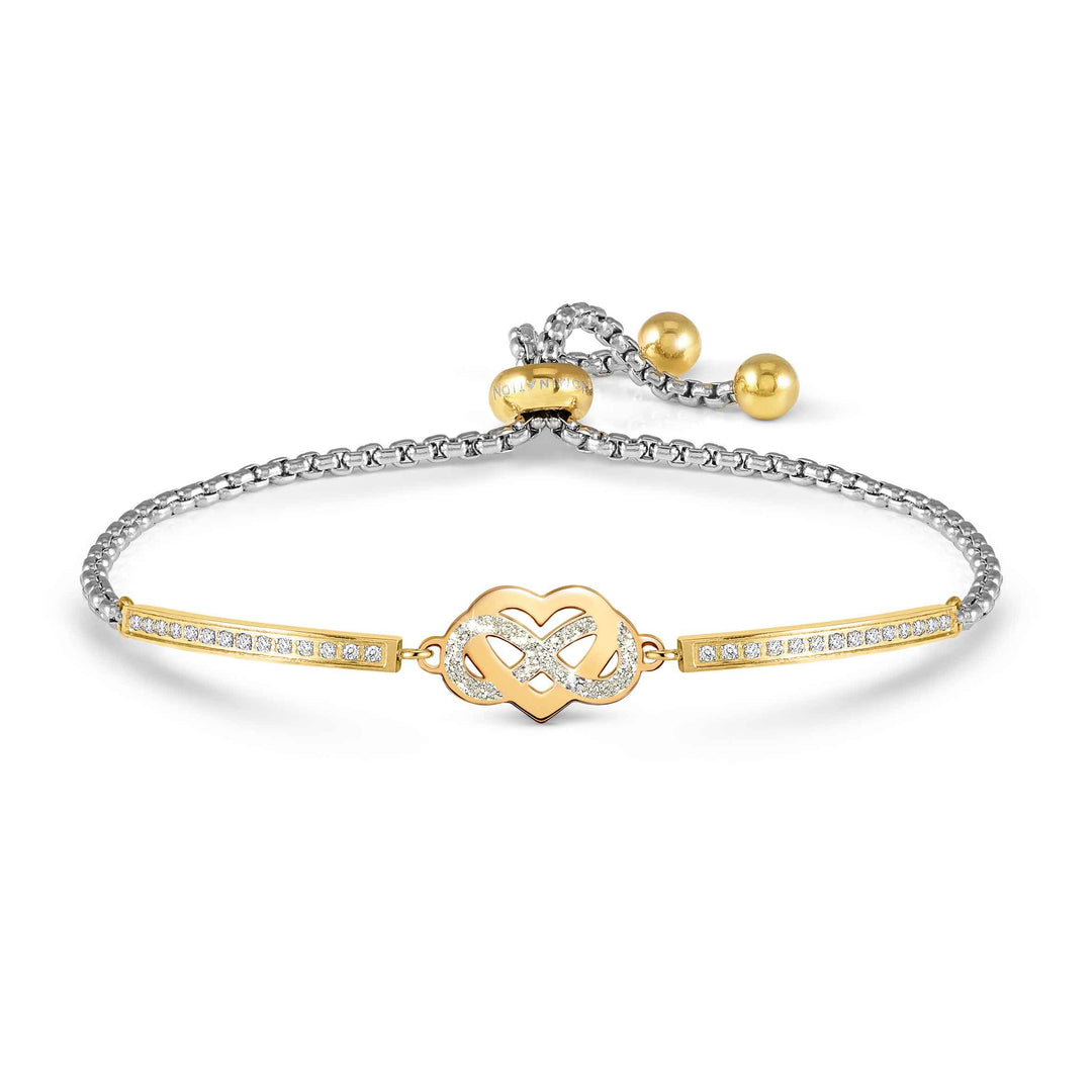 Nomination Gold Infinity Heart Milleluci Bracelet