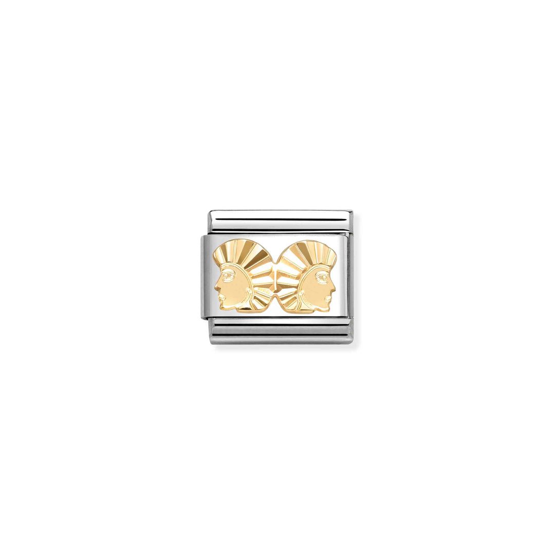 Nomination Classic Gold Zodiac Gemini Charm