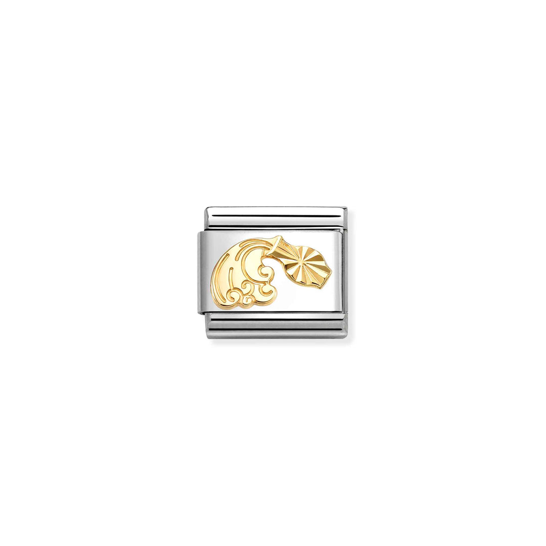 Nomination Classic Gold Zodiac Aquarius Charm