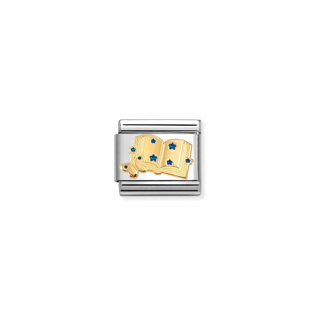 Nomination Bonded Gold Classic Symbols Blue Book Charm