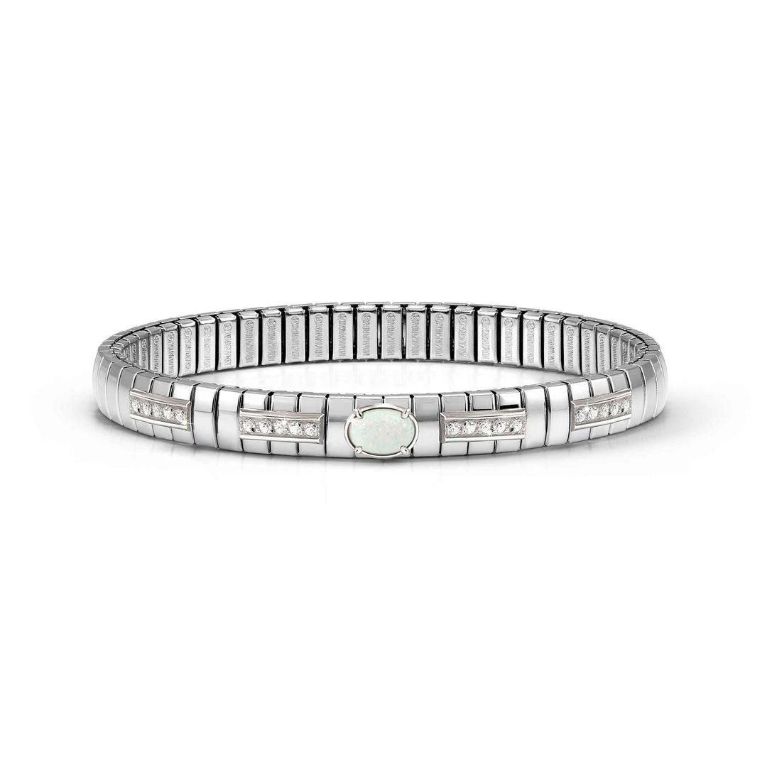 Nomination Silver XTE White Opal Bracelet