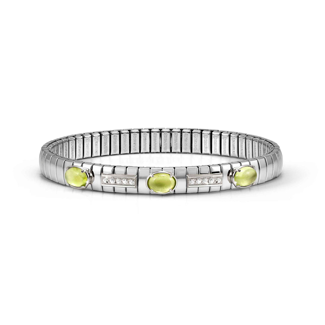 Nomination Silver XTE Peridot and CZ Bracelet