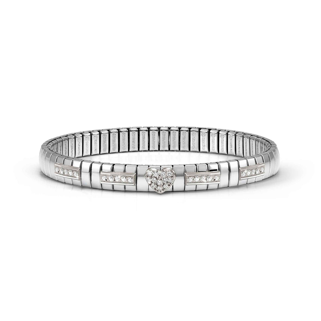 Nomination Silver XTE Heart CZ Bracelet