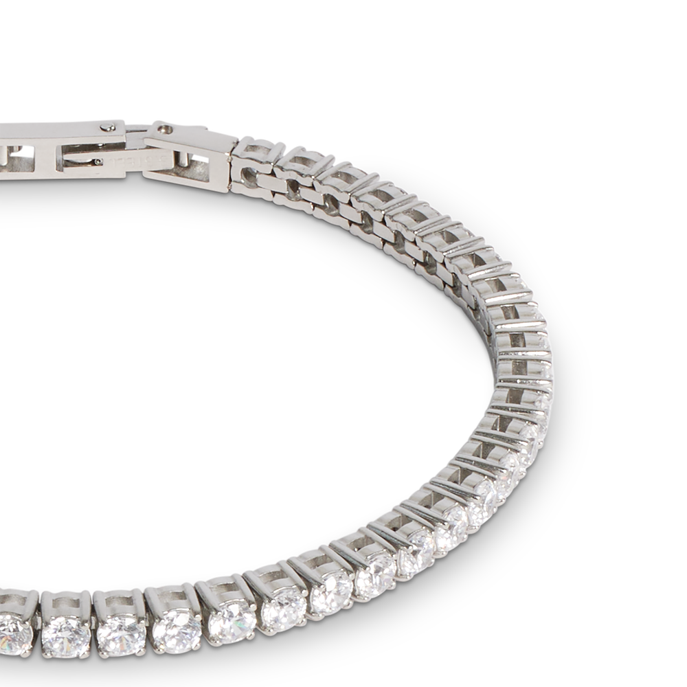 COEUR DE LION Tennis Bracelet with Zirconia Crystals Silver