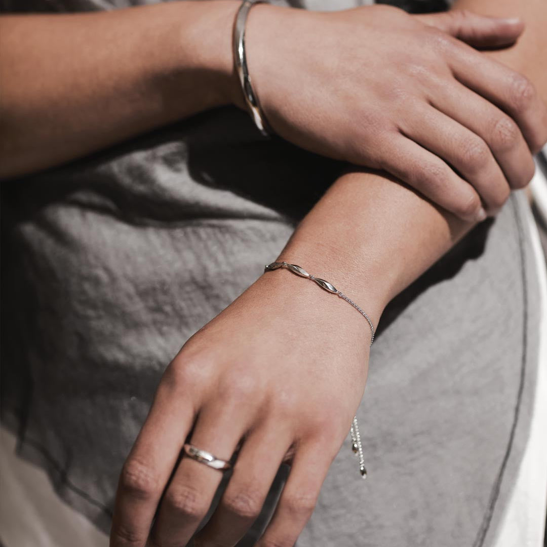 Kit Heath Glint Geo Band Ring Sterling Silver