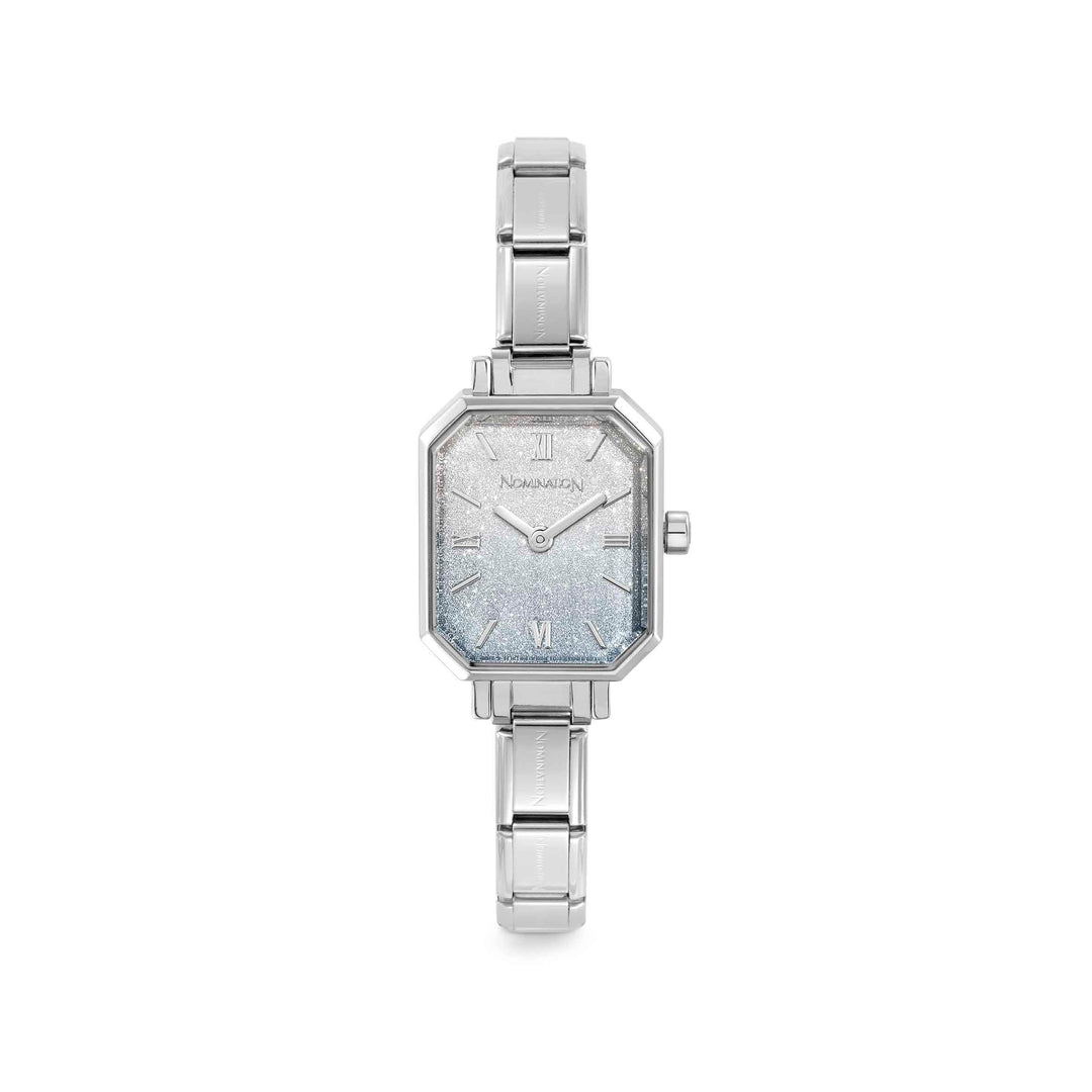 Nomination Time Paris Fade Glitter Light Blue Silver Dial Women's Watch