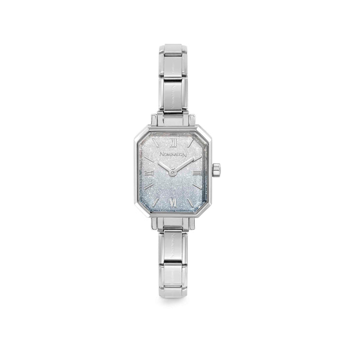Nomination Time Paris Fade Glitter Light Blue Silver Dial Women's Watch