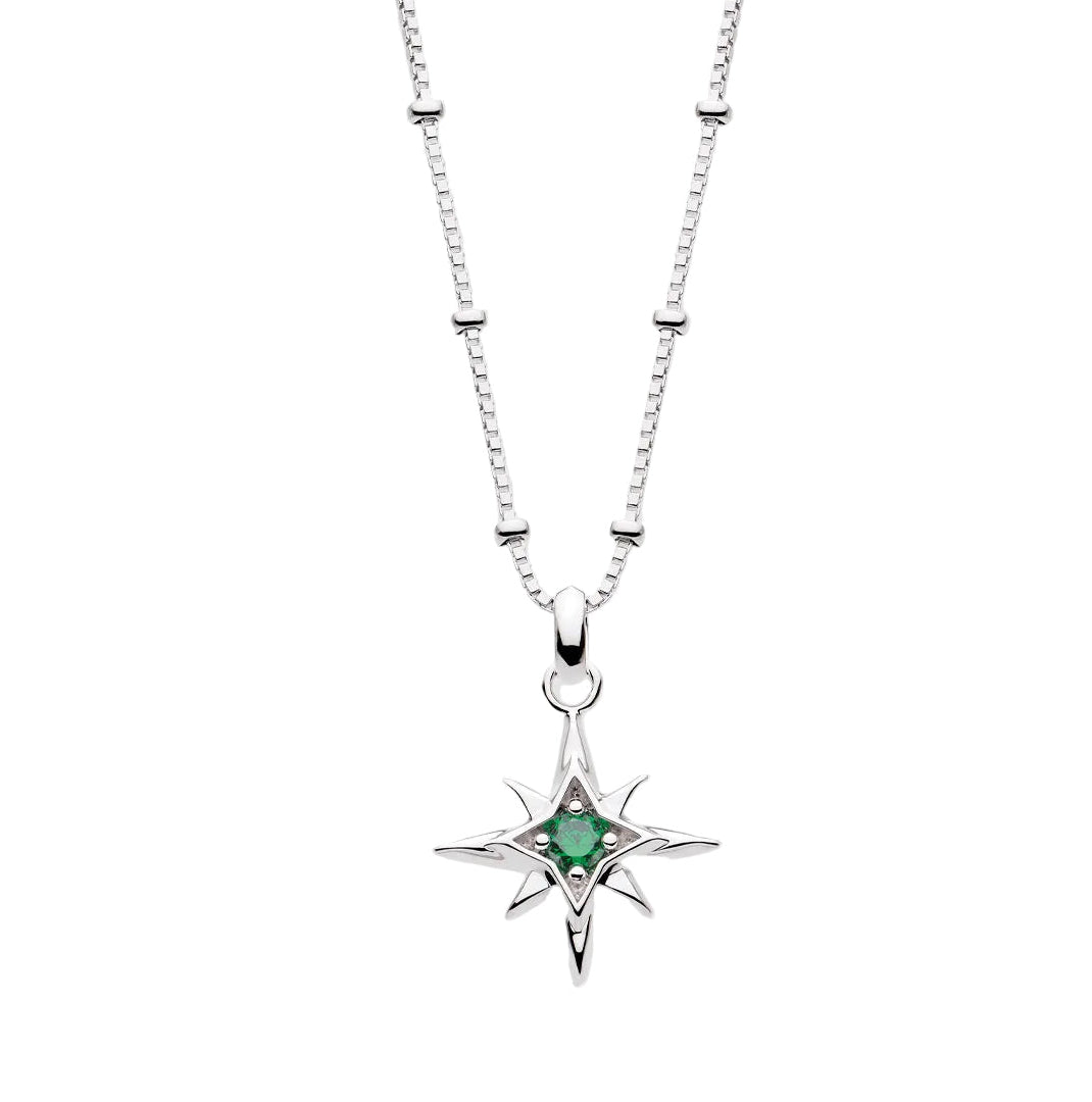 Kit Heath Silver Céleste Aurora Birthstone Necklace